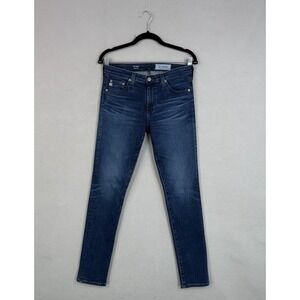 AG Adriano Goldschmied Womens 27R Blue The Prima Jeans Cigarette Leg Stretch